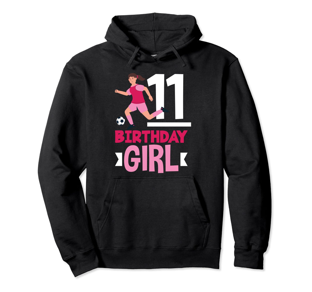11Th Birthday 11 Years Soccer Hoodie - Aesthetic Graphic for Adults