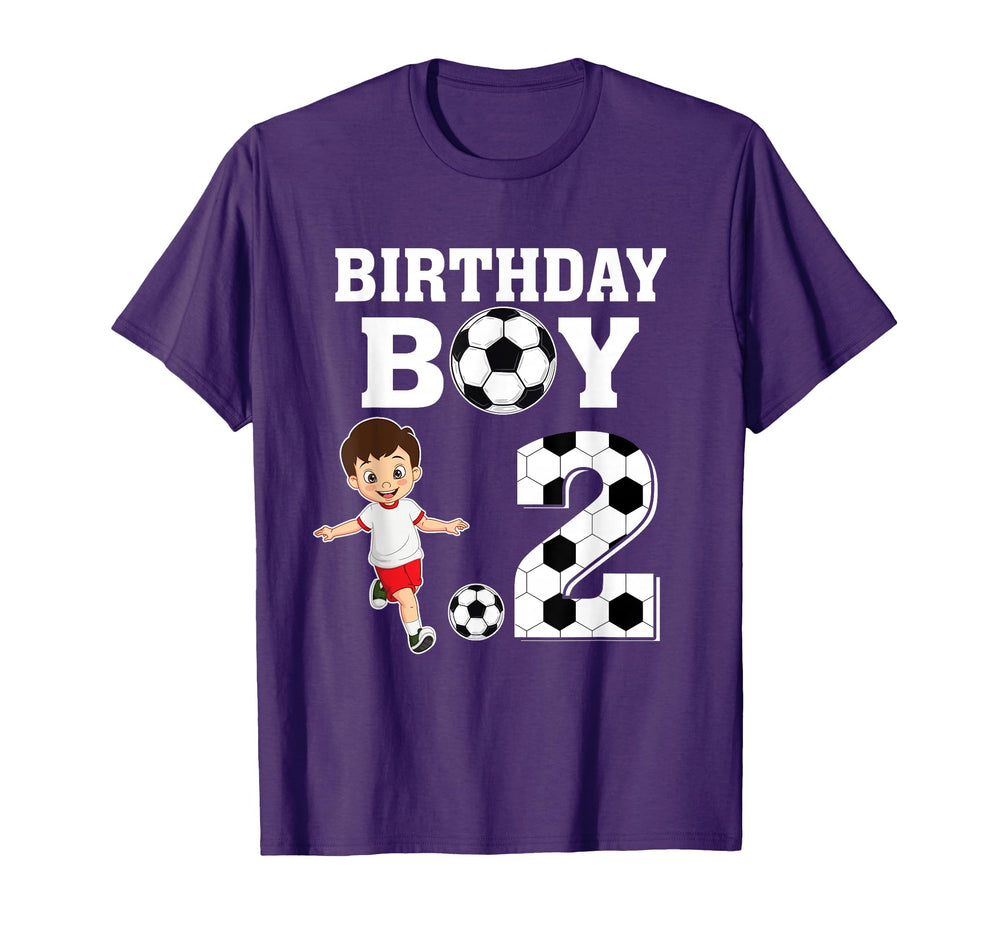 2 Years Old 2Nd Birthday Soccer Lover T-Shirt - Unique Graphic for Adults