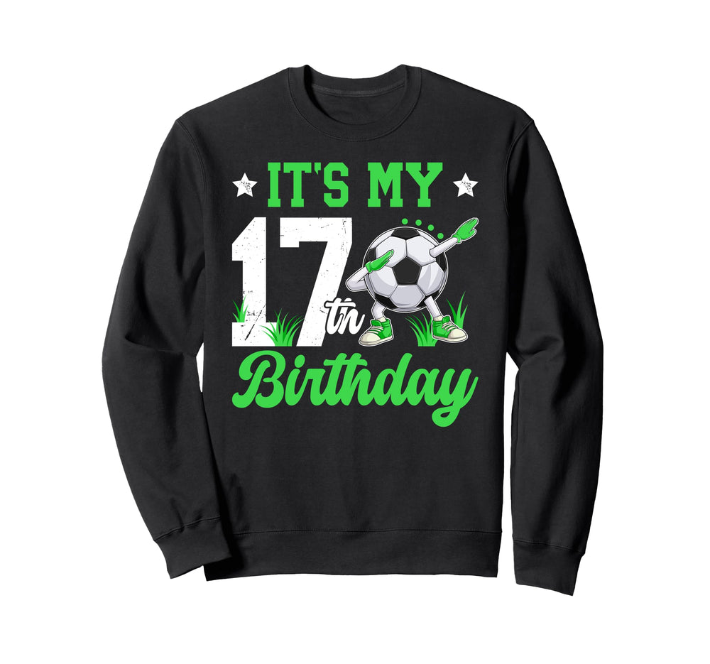 17Th Soccer Birthday Party 17 Sweatshirt - Streetwear Style for Adults