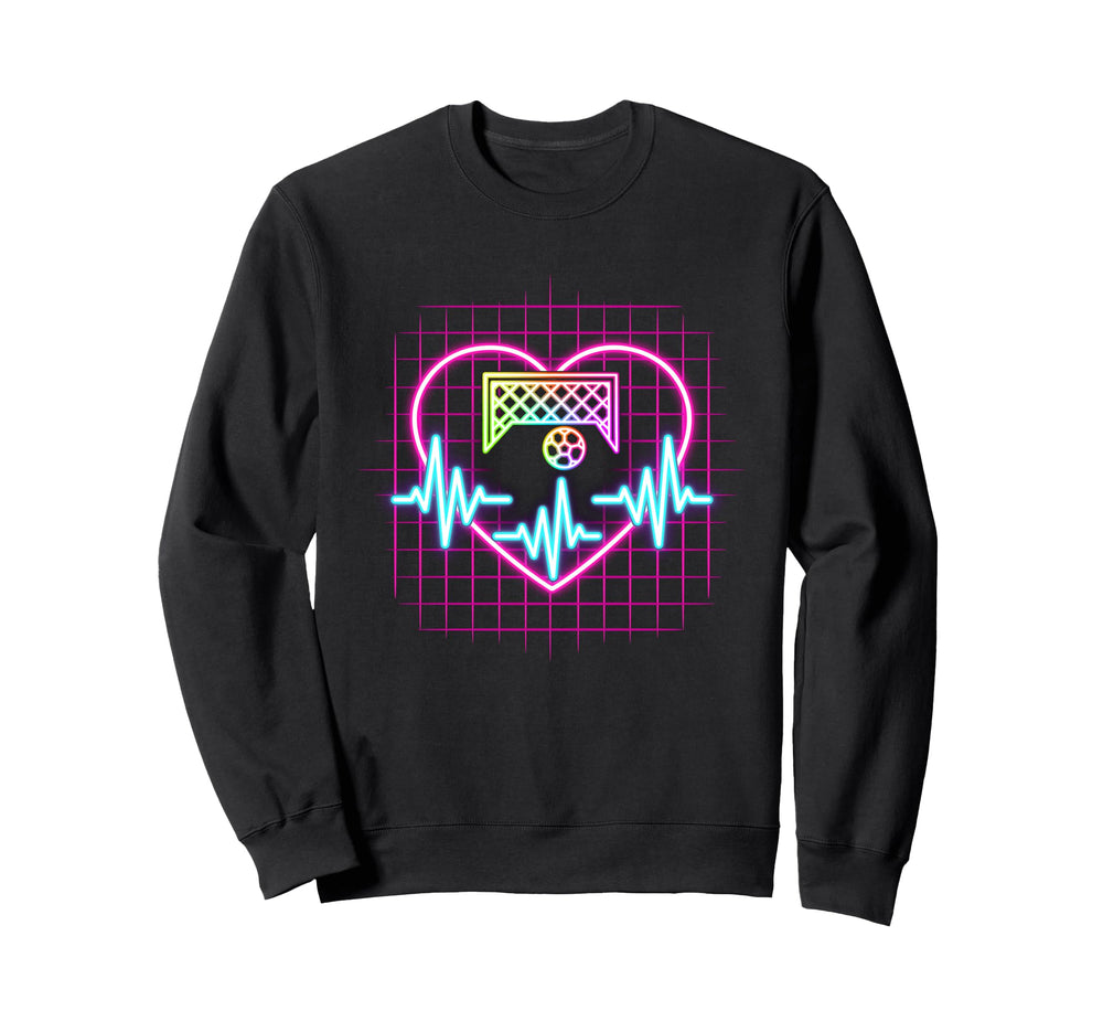 Soccer Heartbeat Football Sweatshirt - Casual Everyday Wear for Adults