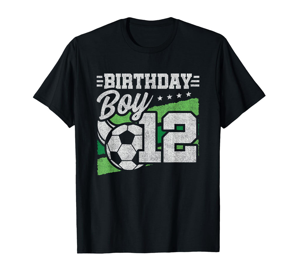 12 Year Old Soccer Birthday 12Th T-Shirt - Custom Art Print Unisex