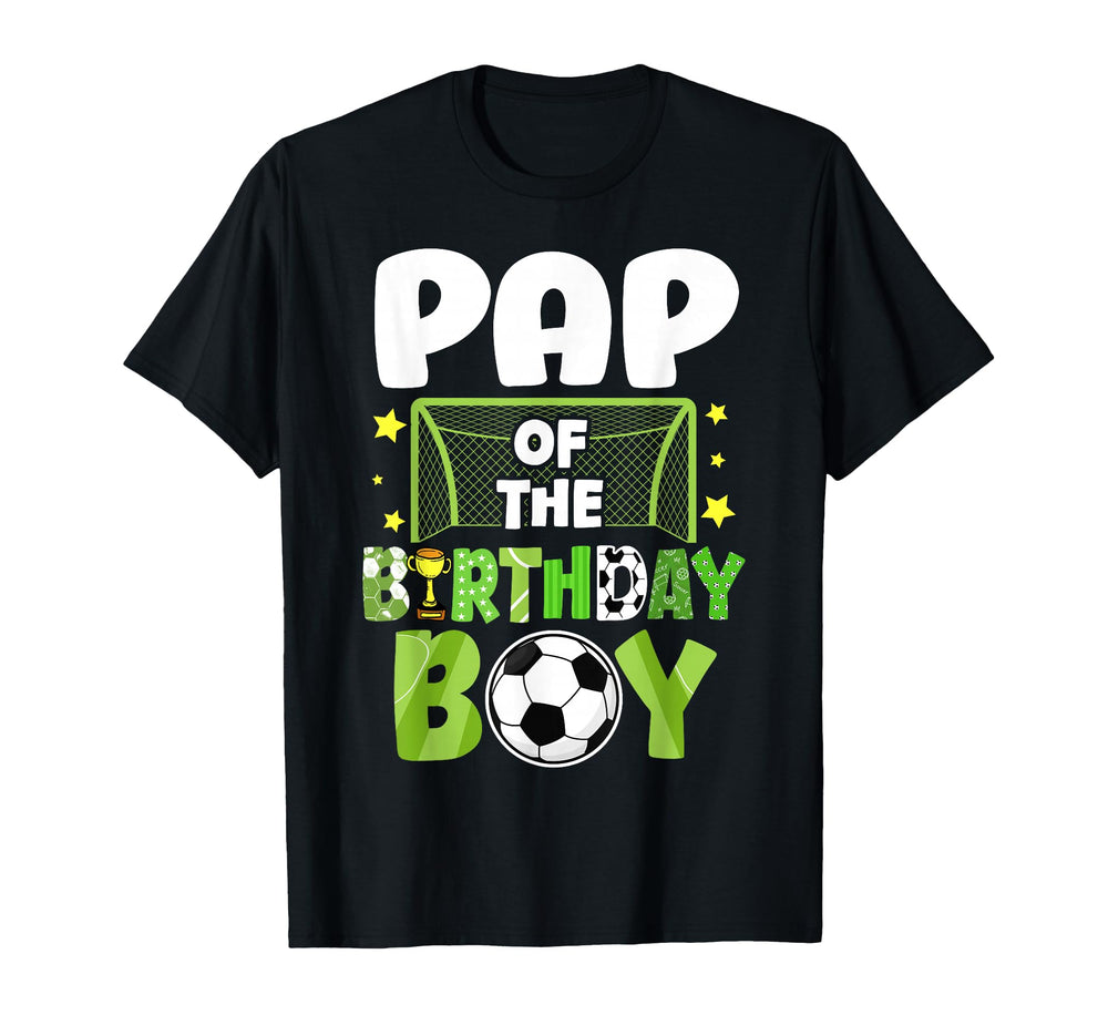 Soccer Pap Birthday Party Family T-Shirt - Fun Novelty Design Men Women