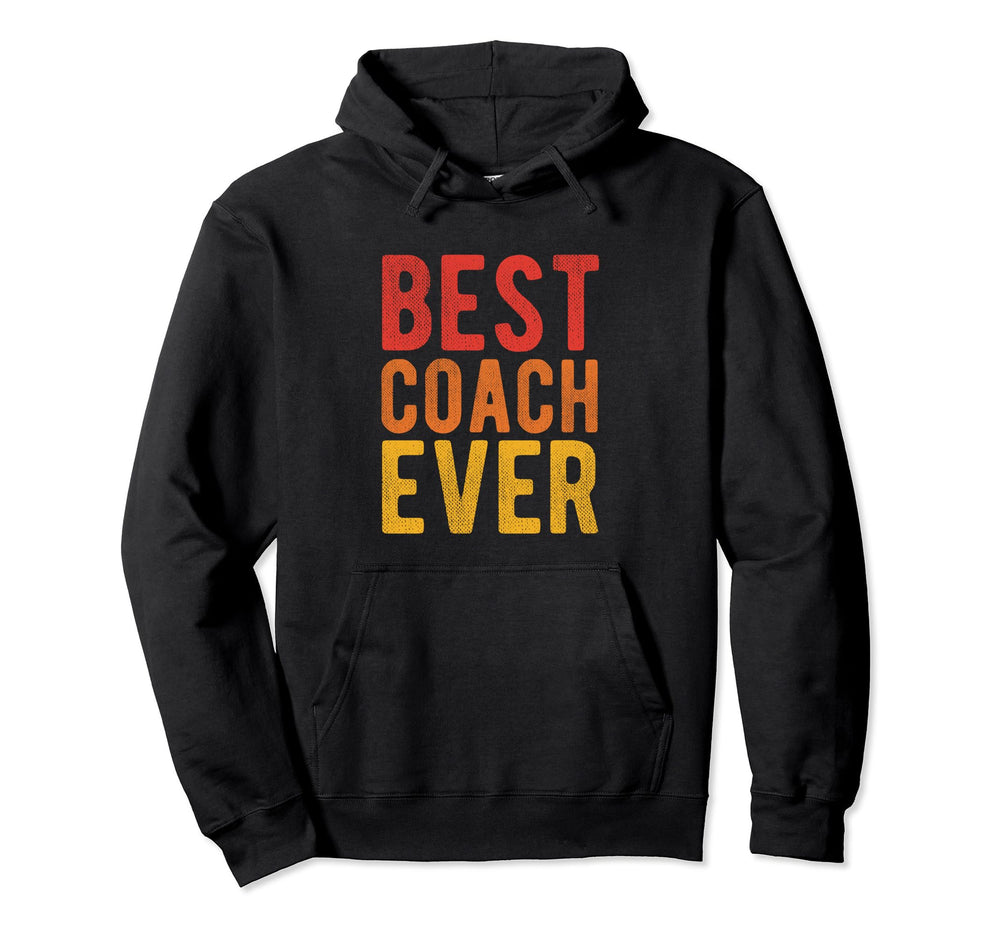 Best Coach Ever Soccer Football Hoodie - Aesthetic Graphic for Adults