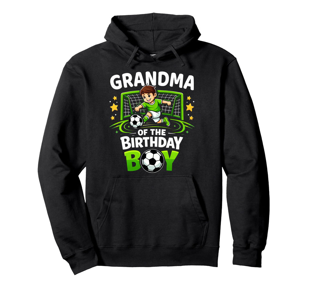 Grandma Birthday Soccer Ball Hoodie - Casual Everyday Wear for Adults