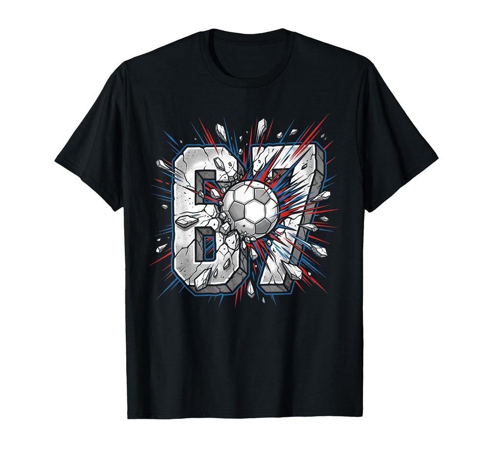 Six Seven Soccer Birthday 67 T-Shirt - Fun Novelty Design for Adults