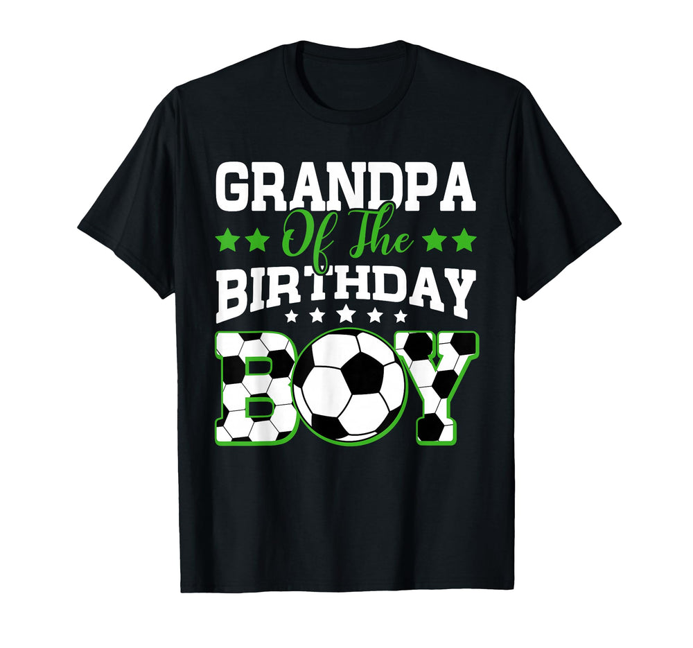 Grandpa Birthday Soccer Family Matching T-Shirt - Trendy Graphic Unisex