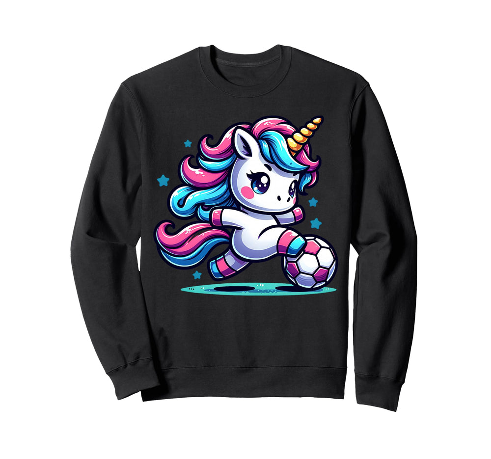 Footballer Unicorn Fans Soccer Sweatshirt - Custom Art Print Men Women
