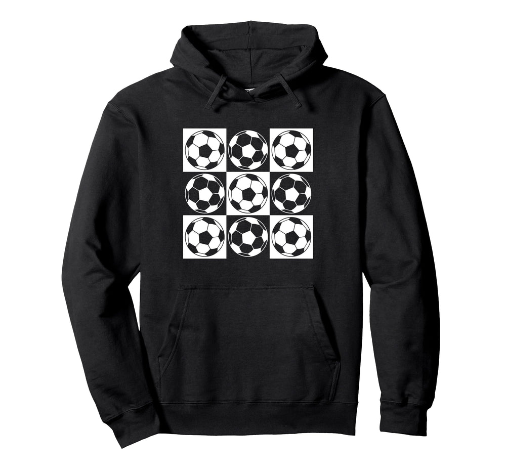 Soccer Football Grid Goalie Passion Hoodie - Custom Art Print Men Women