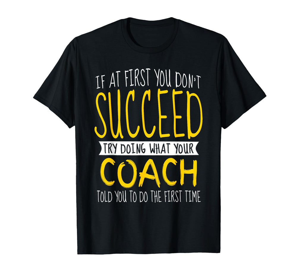 Funny Coach Thank You T-Shirt - Casual Everyday Wear for Adults