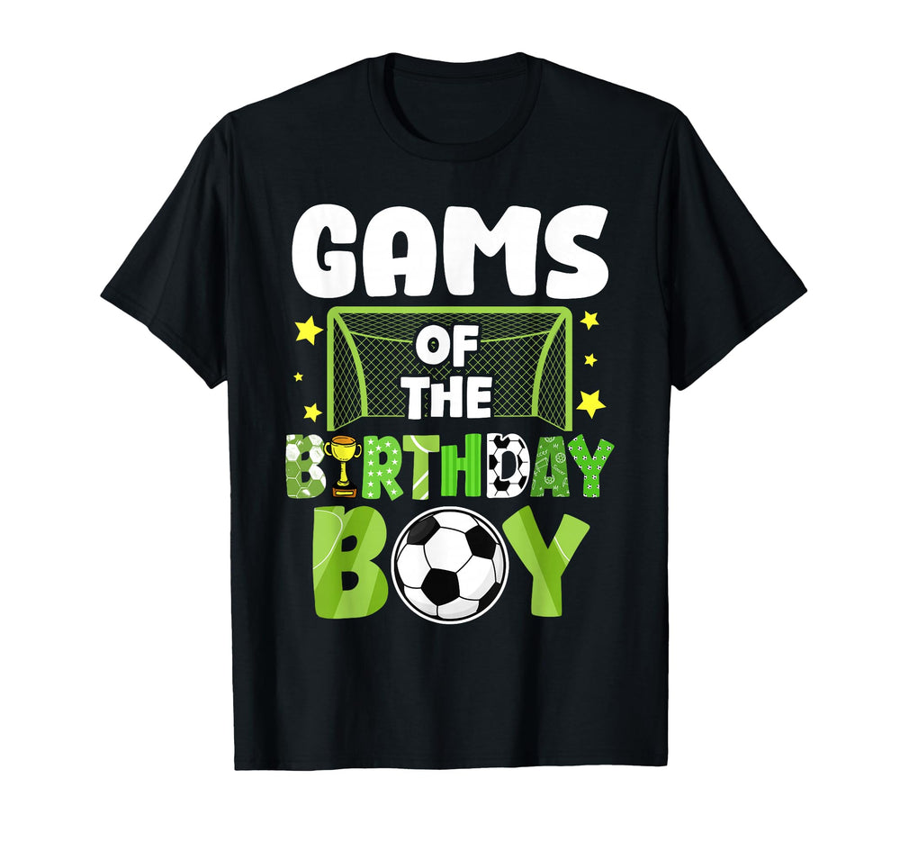 Soccer Gams Birthday Party Family T-Shirt - Graphic Print Men Women