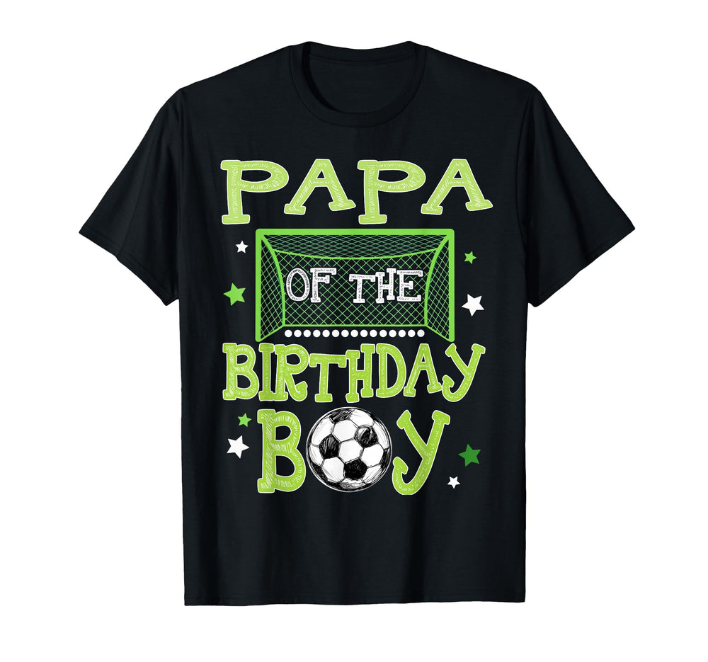 Papa Birthday Soccer Family Matching T-Shirt - Unique Graphic Unisex