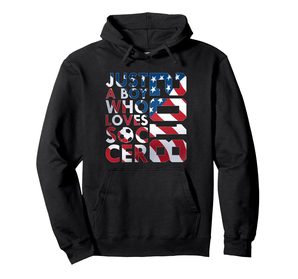 2018 Just Who Loves Soccer 8Th Birthday Hoodie - Custom Art Print Men Women