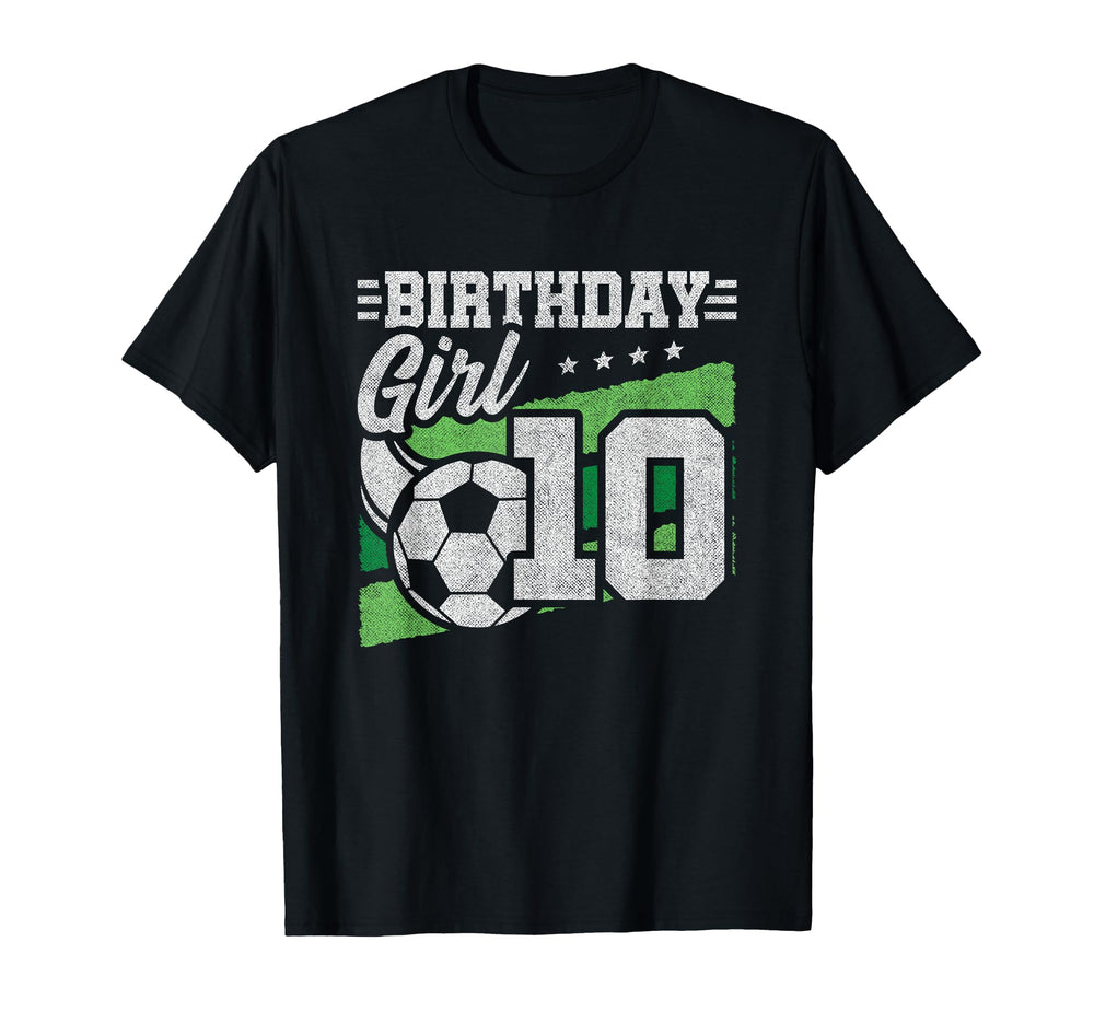 10Th Birthday Soccer Party 10 Year T-Shirt - Minimalist Print Men Women