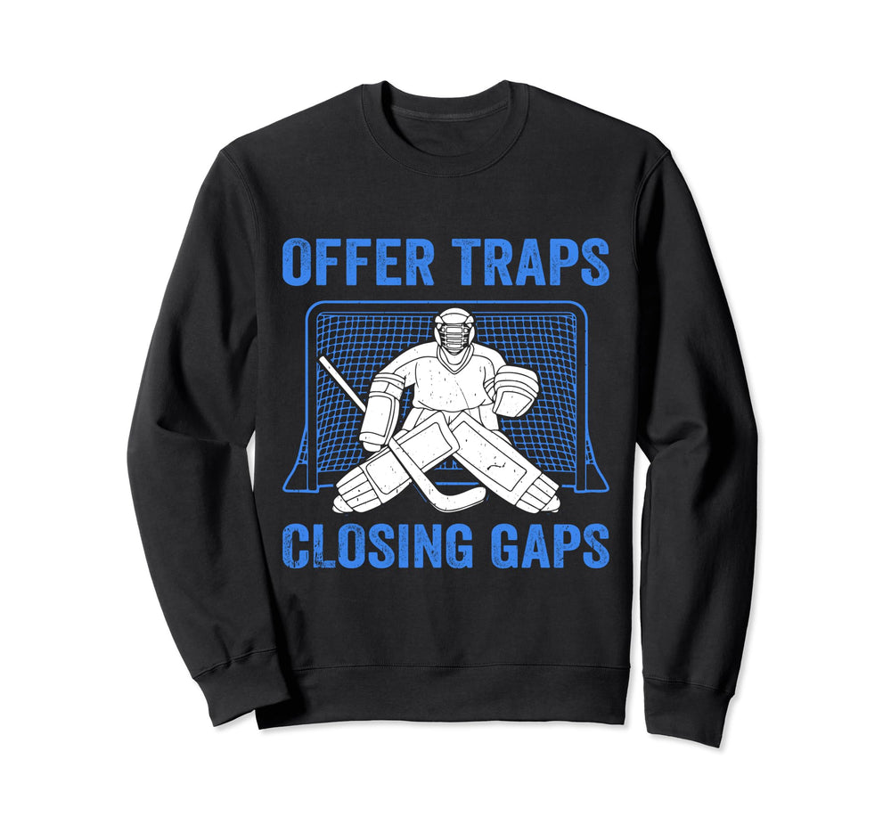 Funny Ice Hockey Goalkeeper Goalie Sweatshirt - Aesthetic Graphic Unisex