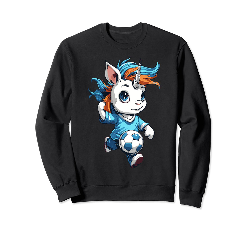 Spitzen Kicker Funny Soccer Unicorn Sweatshirt - Unique Graphic Men Women