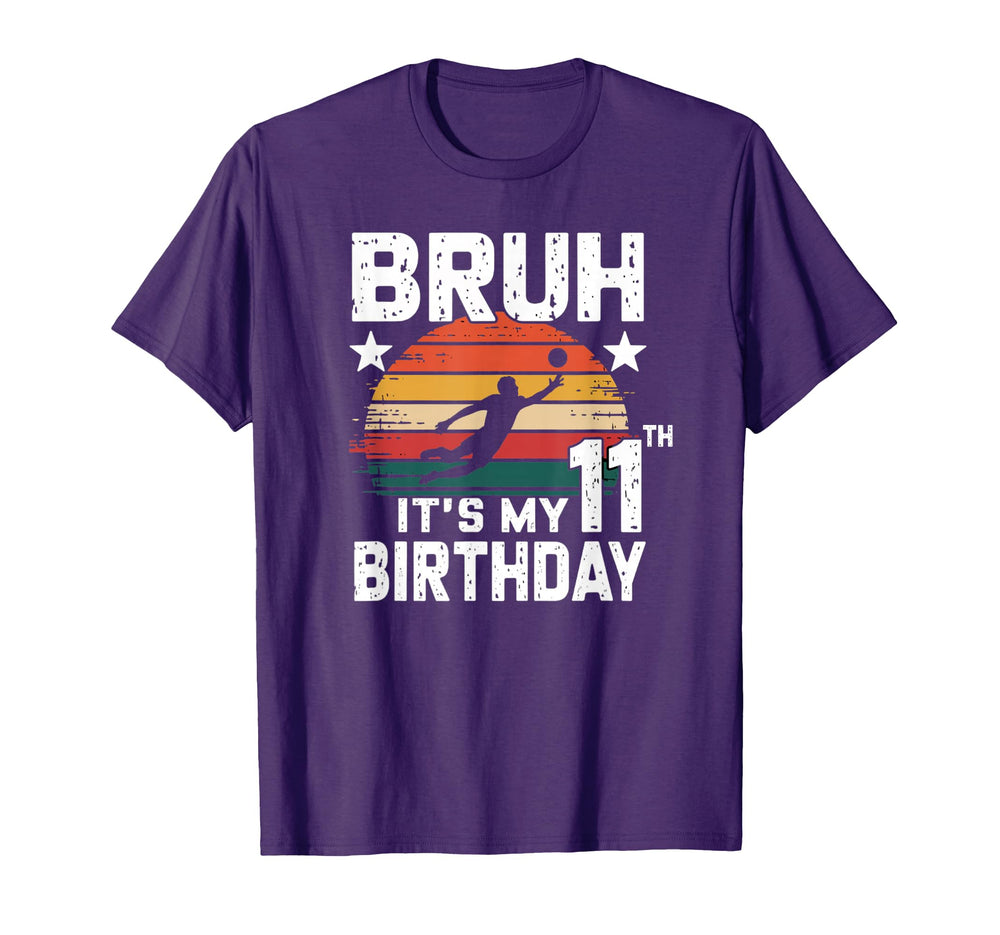 Funny 11Th Birthday Soccer Goalie T-Shirt - Aesthetic Graphic Unisex