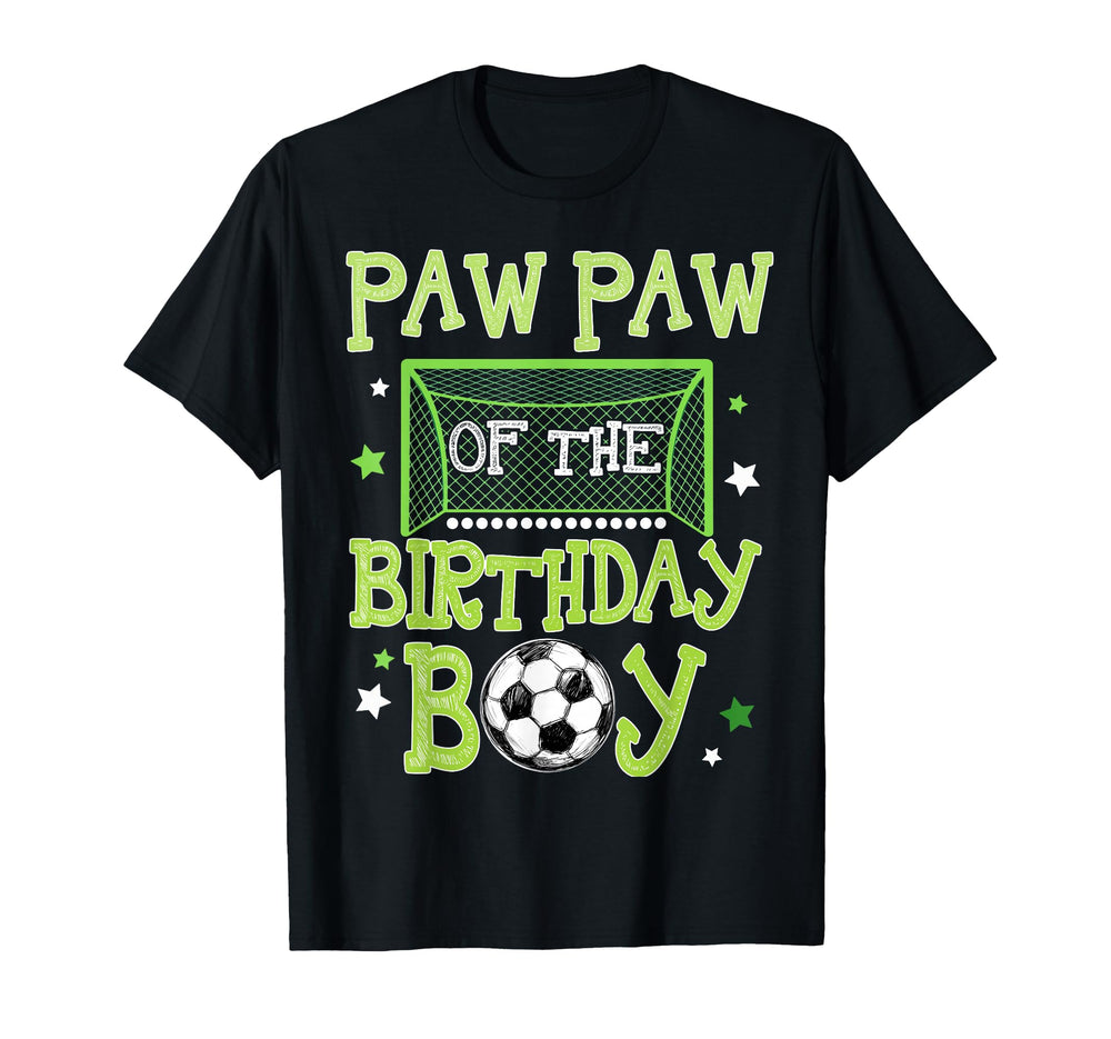 Paw Paw Birthday Soccer Family T-Shirt - Casual Everyday Wear Unisex