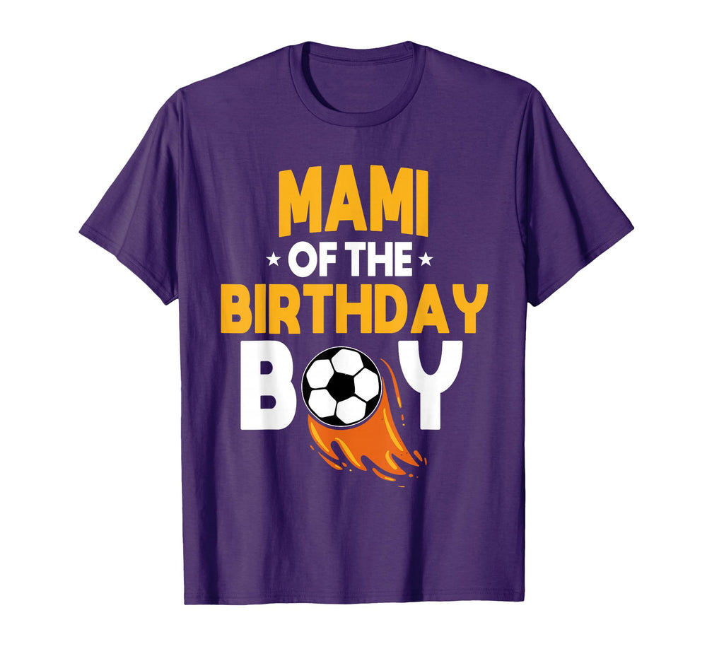 Mami Birthday Soccer Ball Team Bday T-Shirt - Fun Novelty Design Unisex