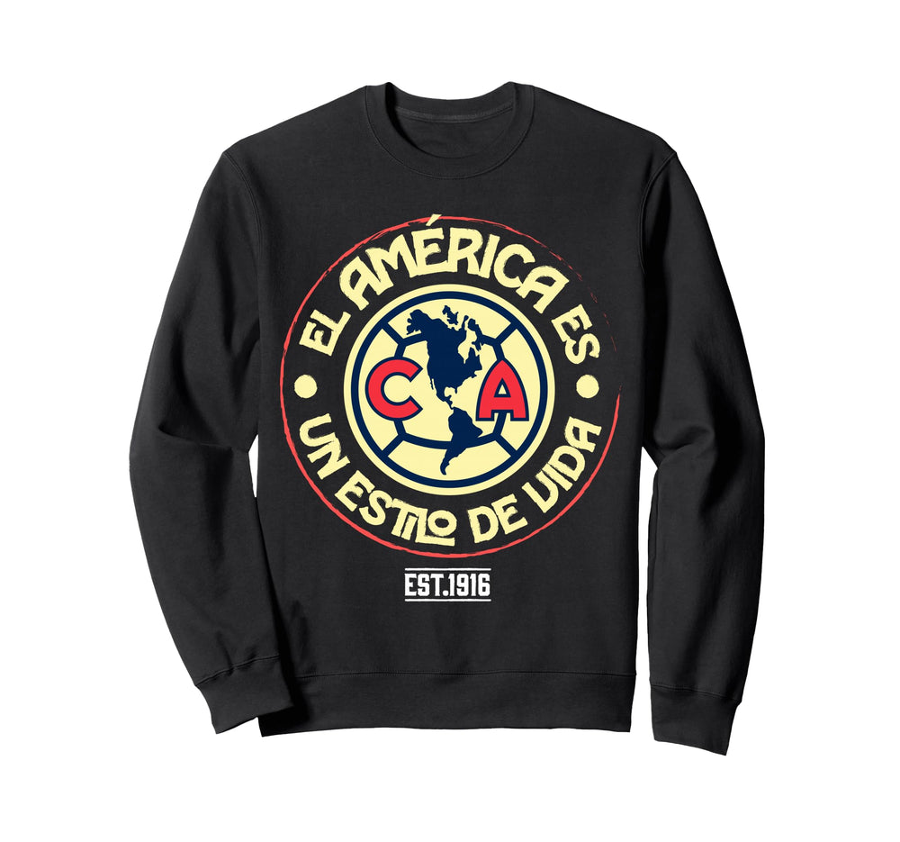 Club America Soccer Is Way Life Sweatshirt - Aesthetic Graphic for Adults