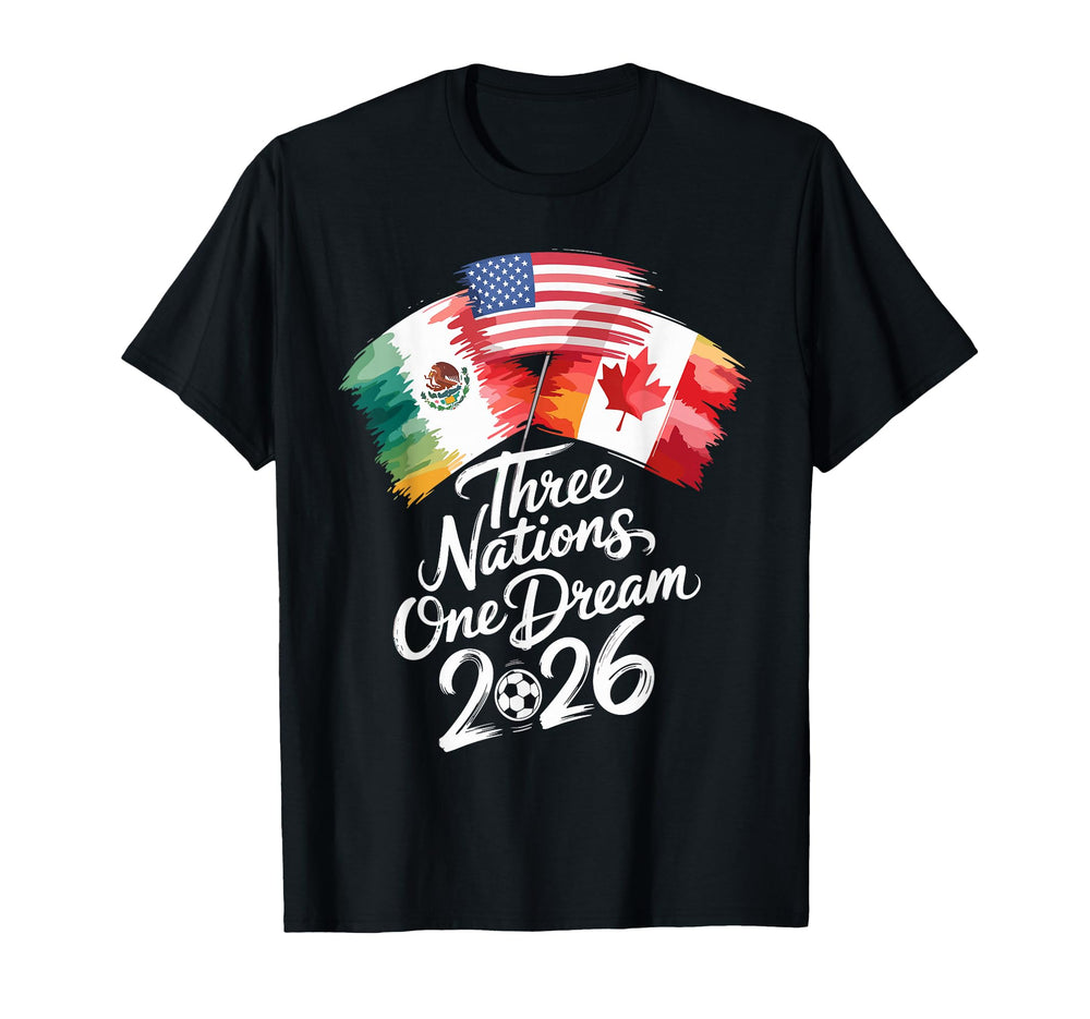 Three Nations One Game 2026 Soccer T-Shirt - Novelty Apparel Men Women