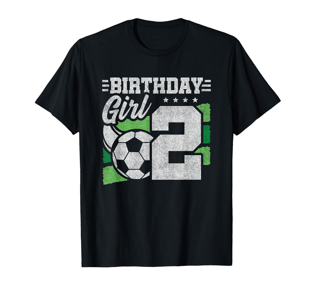 Soccer Birthday Party 2 Year Old 2Nd T-Shirt - Custom Art Print Men Women