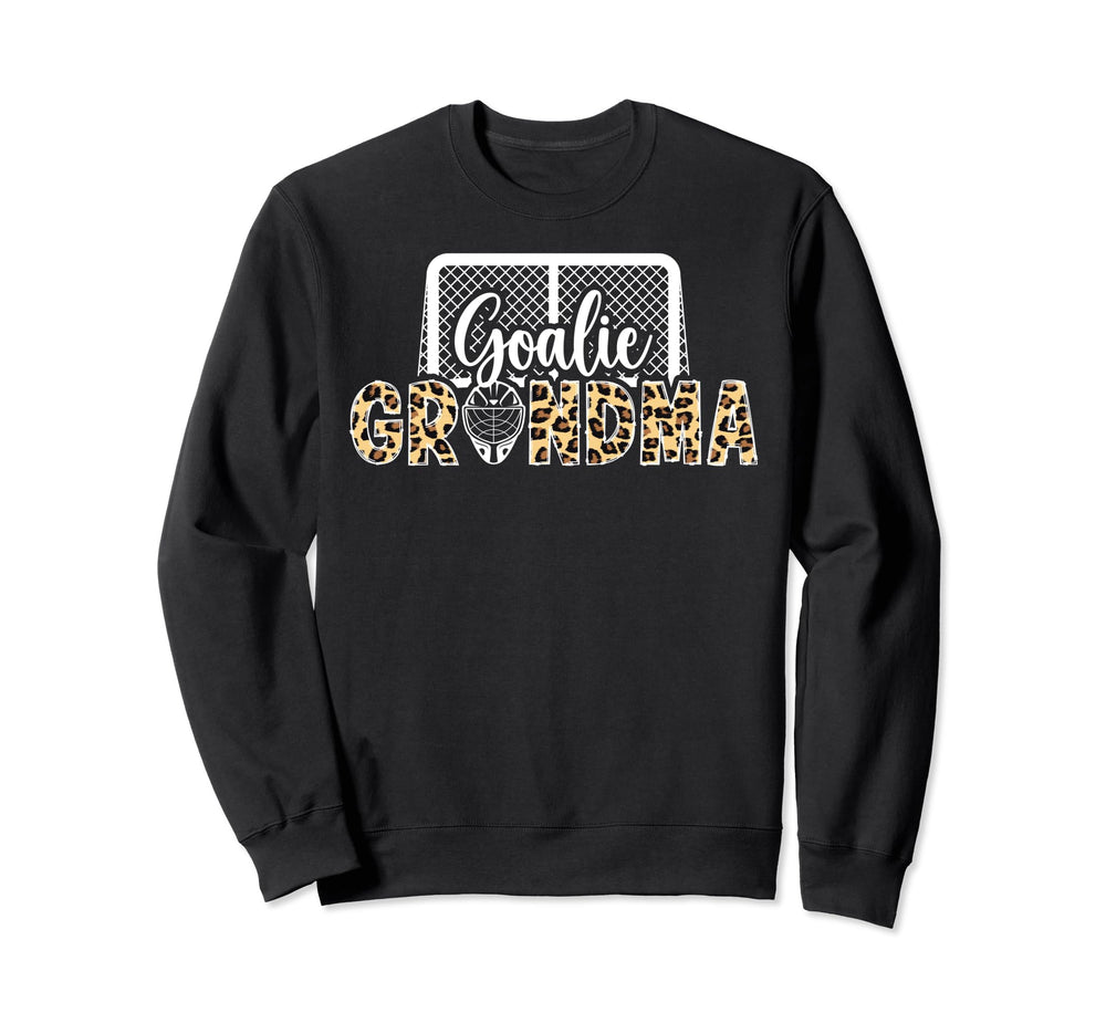 Ice Hockey Goalie Grandma Hockey Keeper Sweatshirt - Graphic Print Unisex