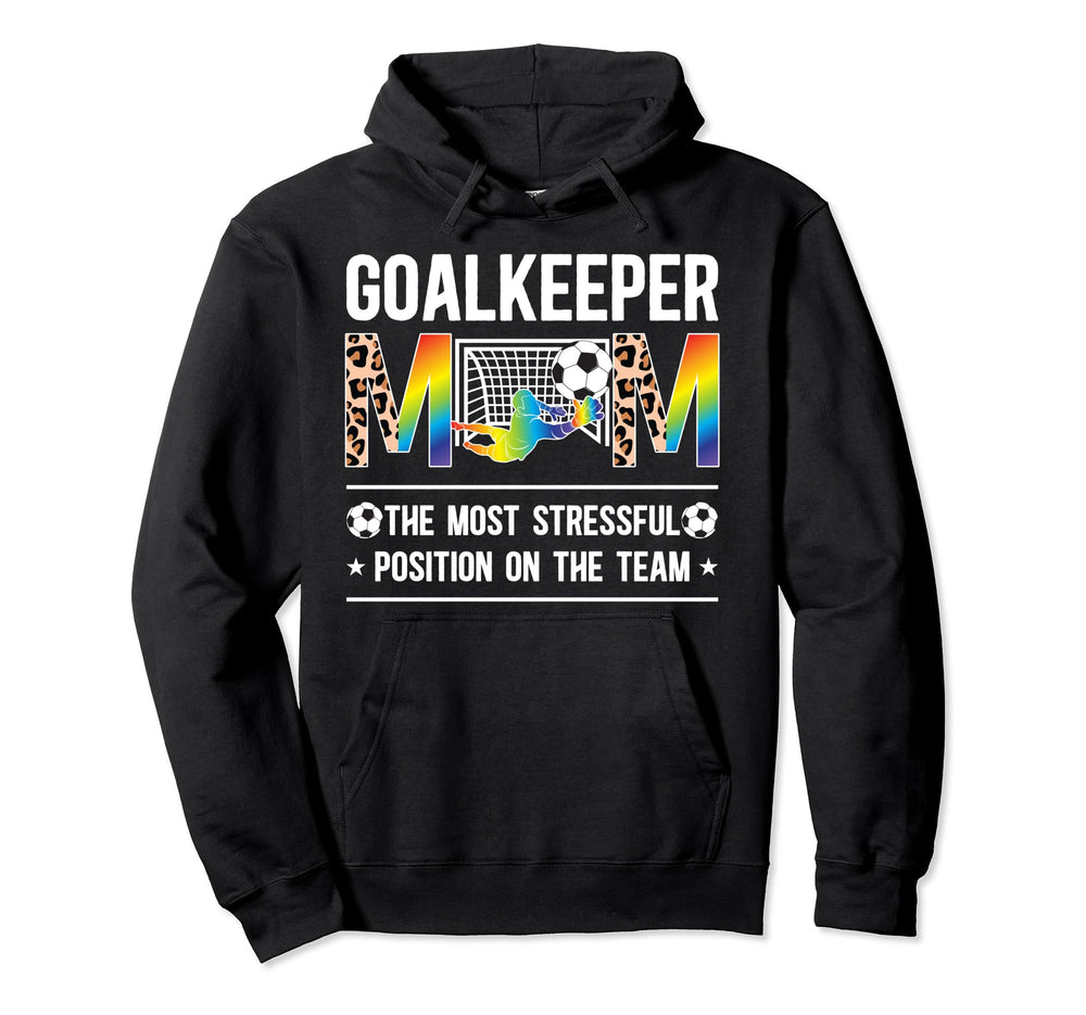 Soccer Goalkeeper Mom Leopard Mother Hoodie - Minimalist Print Unisex