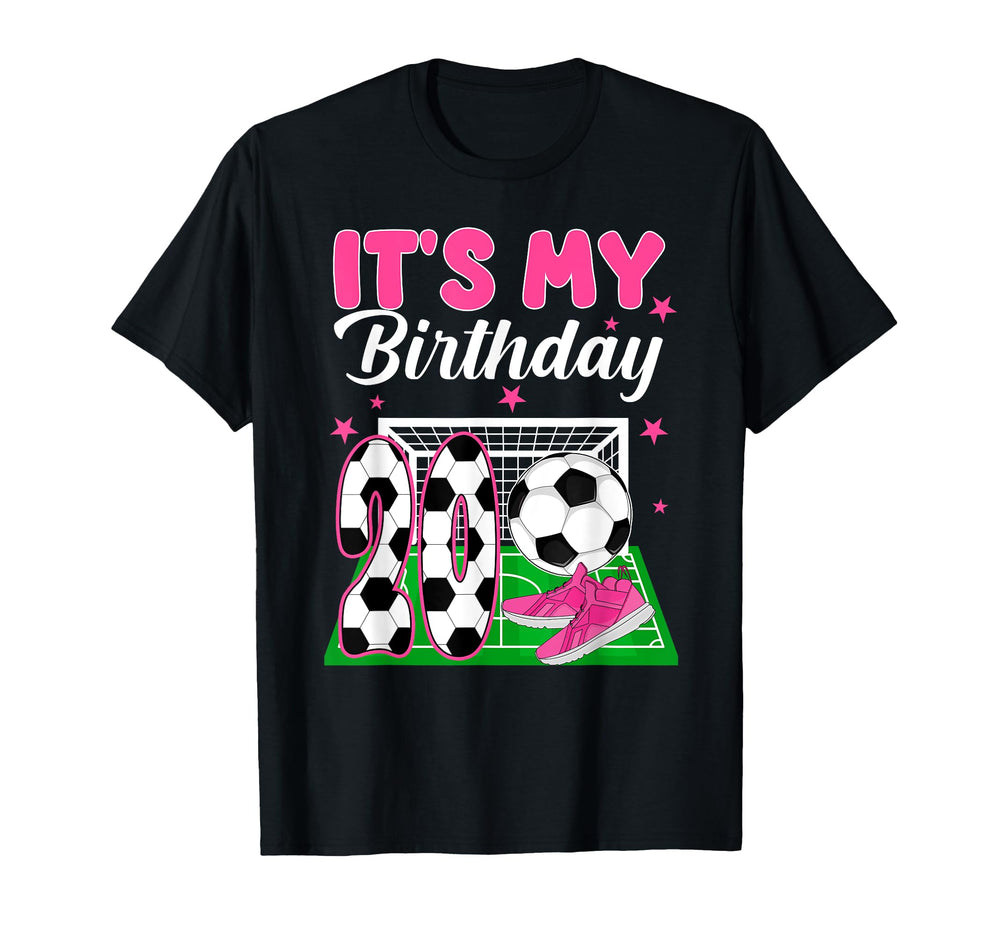 Its My 20Th Soccer Birthday Soccer T-Shirt - Trendy Graphic for Adults