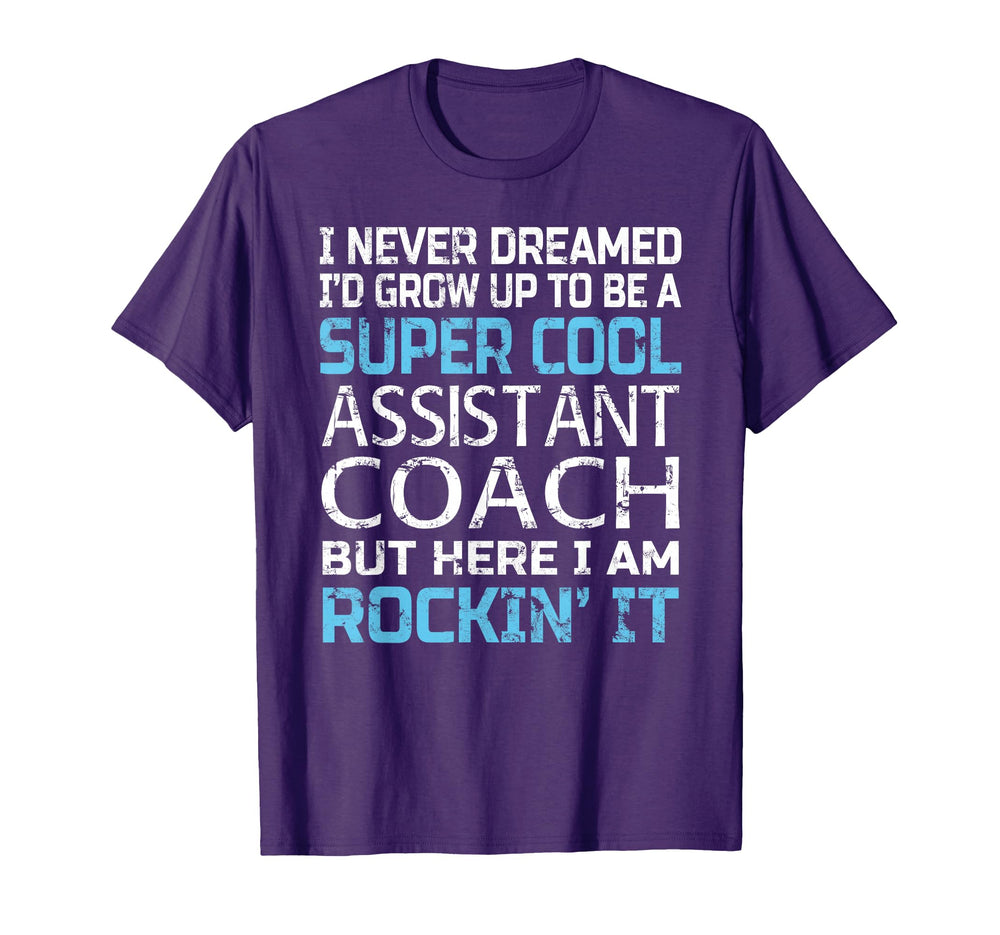 Assistant Coach Funny Gift T-Shirt - Fun Novelty Design Men Women