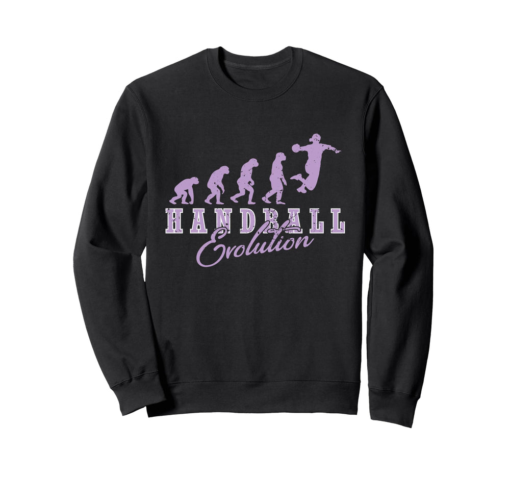 Handball Evolution Sport Jump Goal Sweatshirt - Custom Art Print Unisex