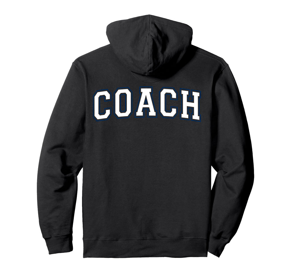Coach Sports Trainer Varsity White And Hoodie - Aesthetic Graphic Unisex