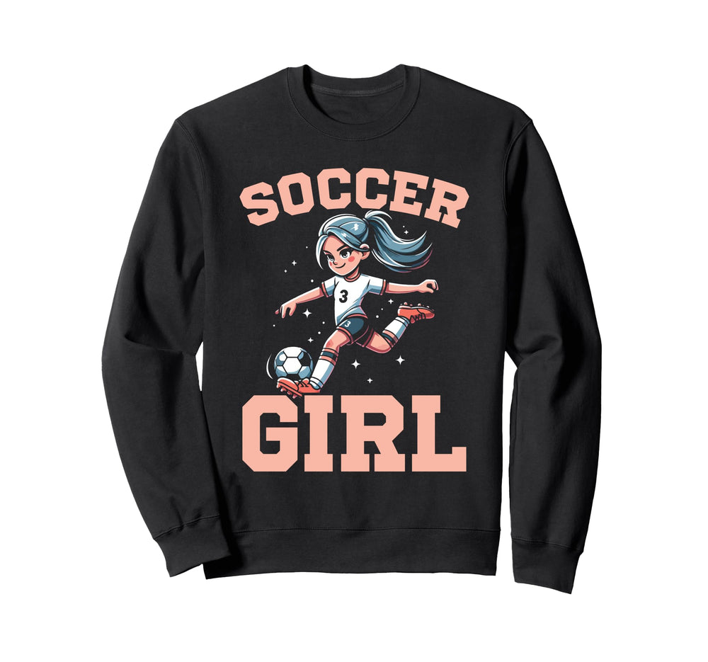 Soccer Kicking Ball Goalie Soccer Sweatshirt - Fun Novelty Design Unisex