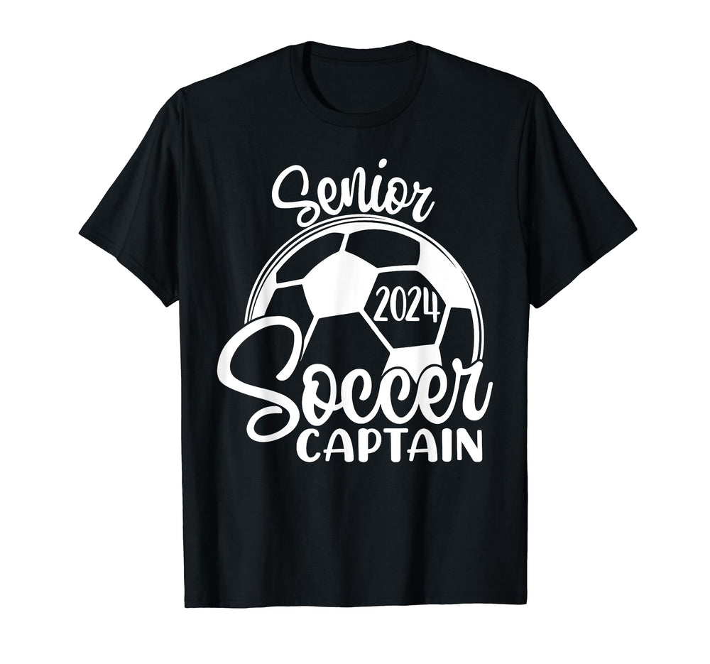 Senior Soccer Captain 2024 Class 2024 T-Shirt - Aesthetic Graphic Unisex