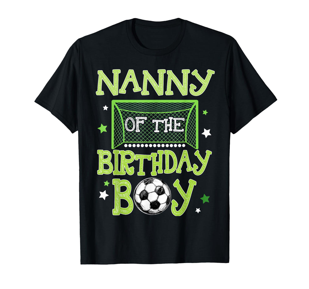 Nanny Birthday Soccer Family Matching T-Shirt - Minimalist Print Unisex