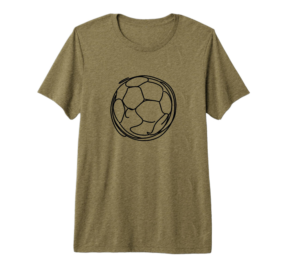 Soccer Ball Goal Keeper Tri Blend T-Shirt - Streetwear Style Men Women