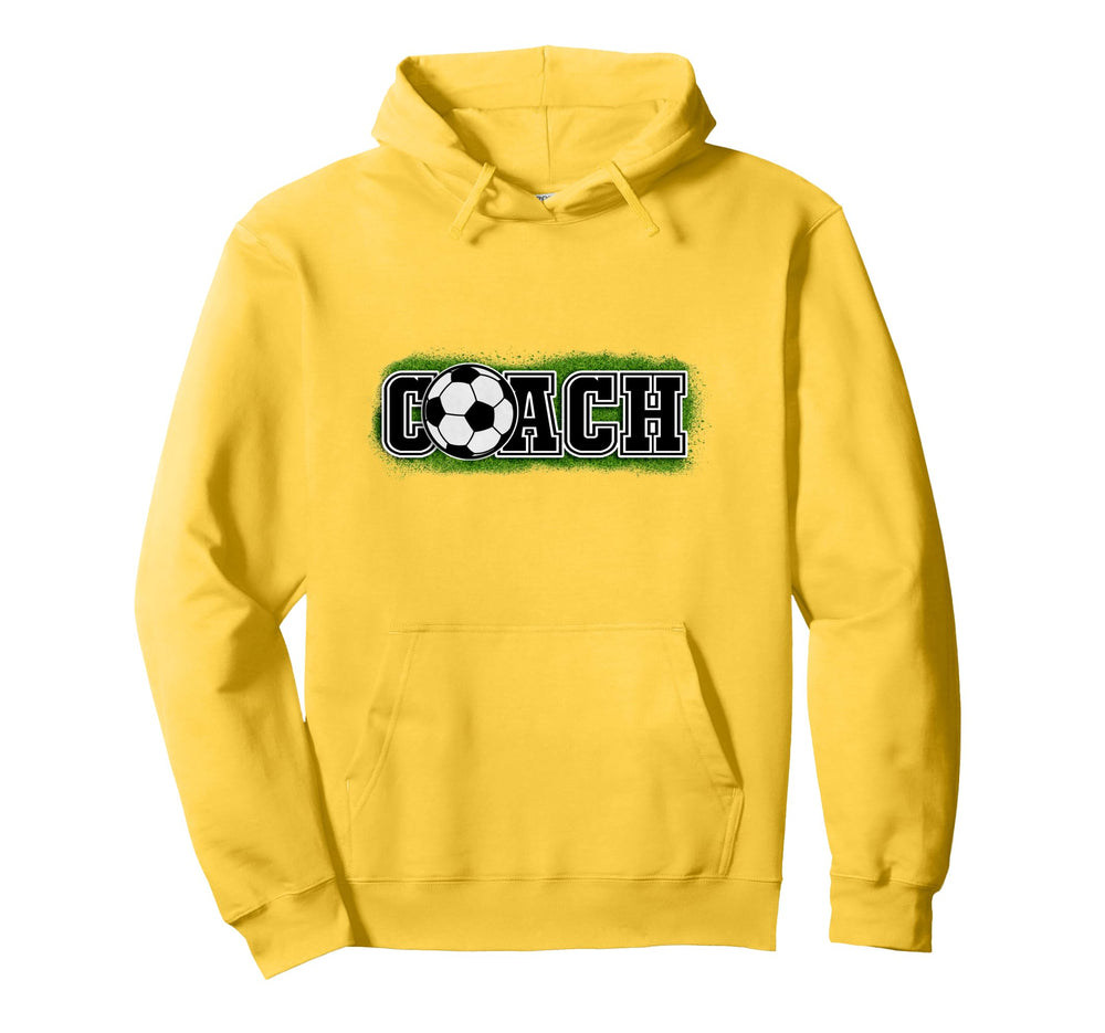 That Says Word Coach Soccer Ball Sports Hoodie - Novelty Apparel Unisex