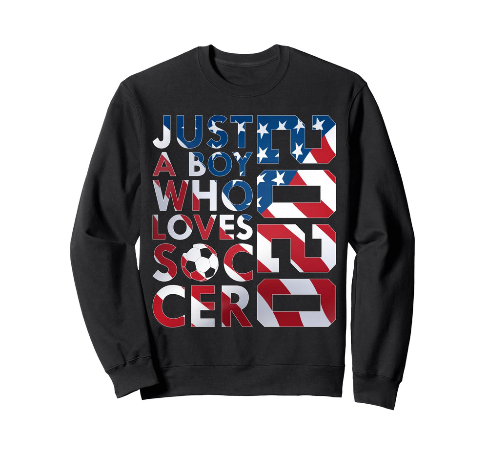 2020 Just Who Loves Soccer 6Th Birthday Sweatshirt - Trendy Graphic Unisex