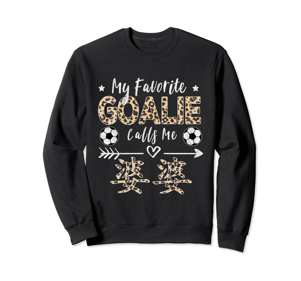 My Favorite Goalie Calls Me Popo Sweatshirt - Aesthetic Graphic for Adults
