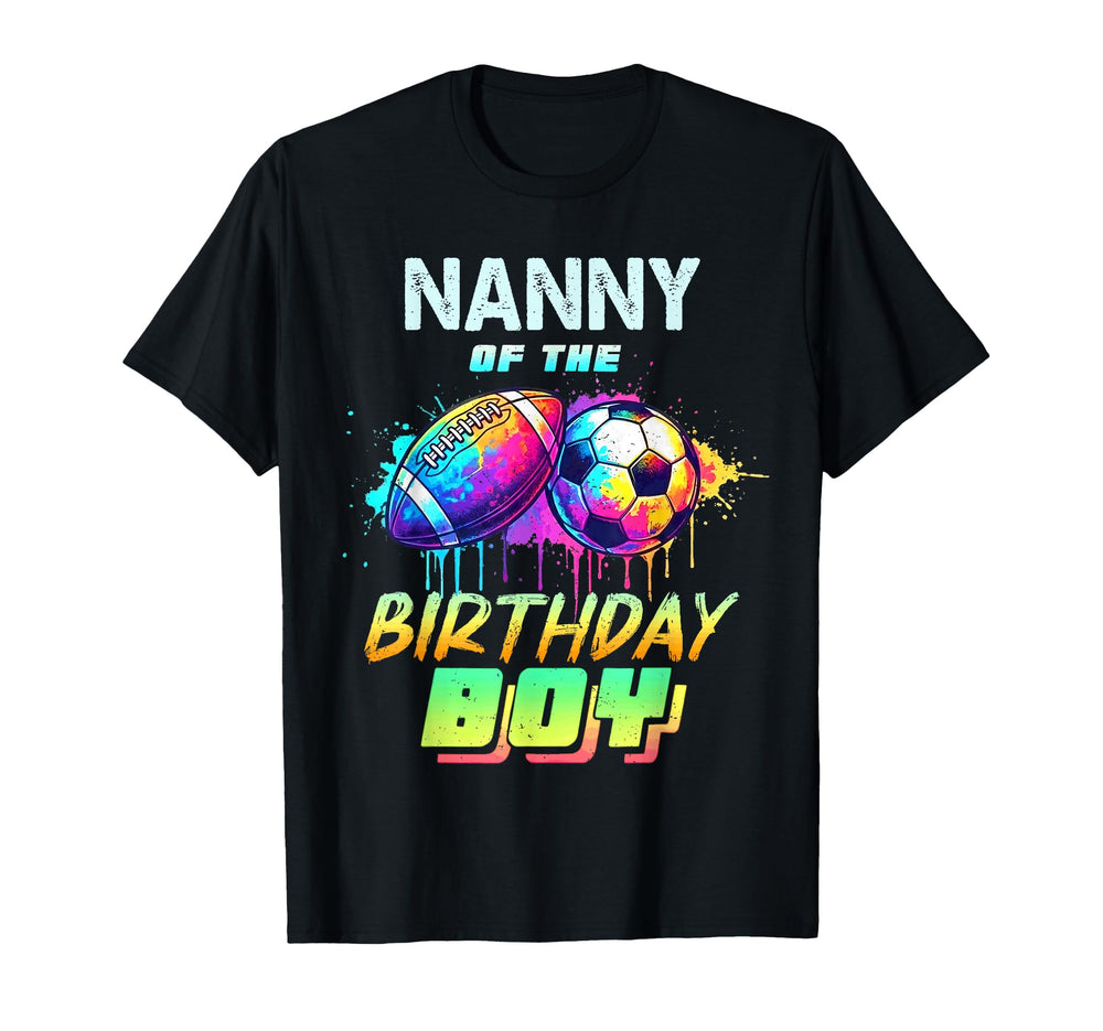 Nanny Birthday Football Soccer T-Shirt - Casual Everyday Wear for Adults