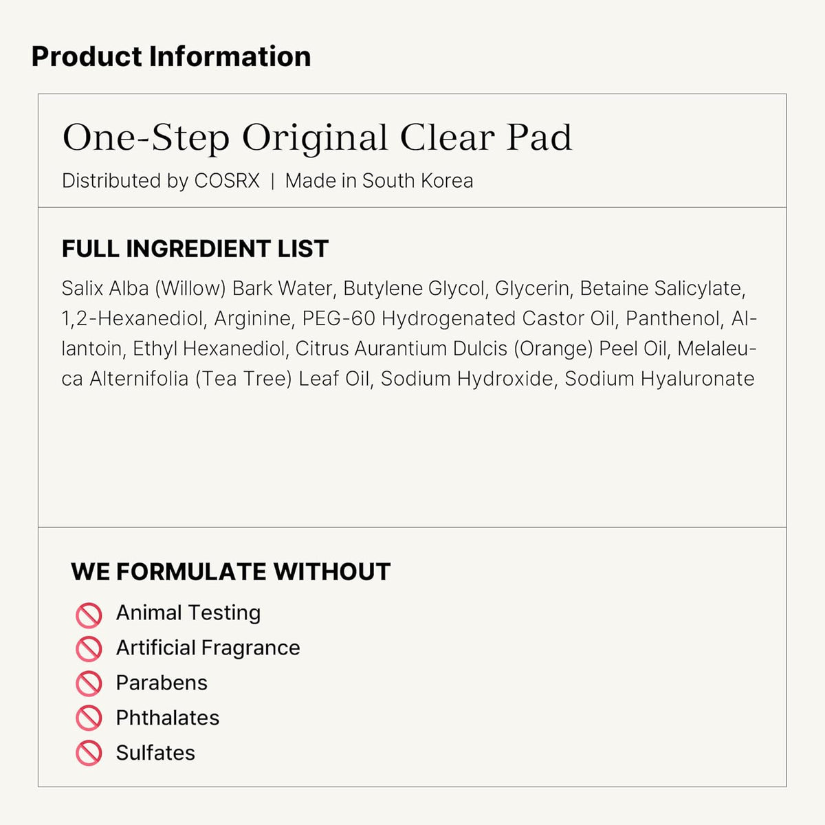 Cosrx Original Clear Pad - Snipetell