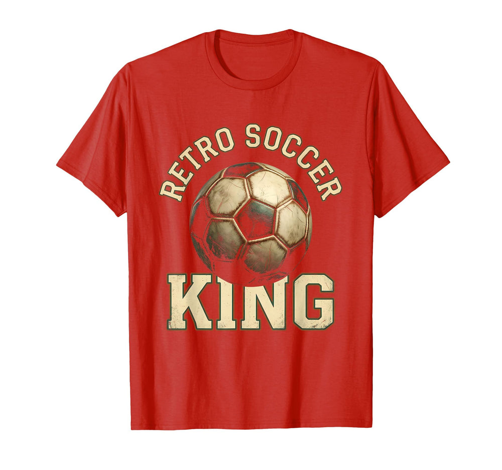 Soccer King Soccer Ball T-Shirt - Minimalist Print Men Women