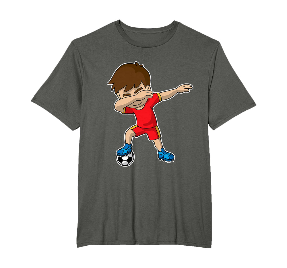 Dabbing Soccer Sports Team Coach Player T-Shirt - Unique Graphic for Adults