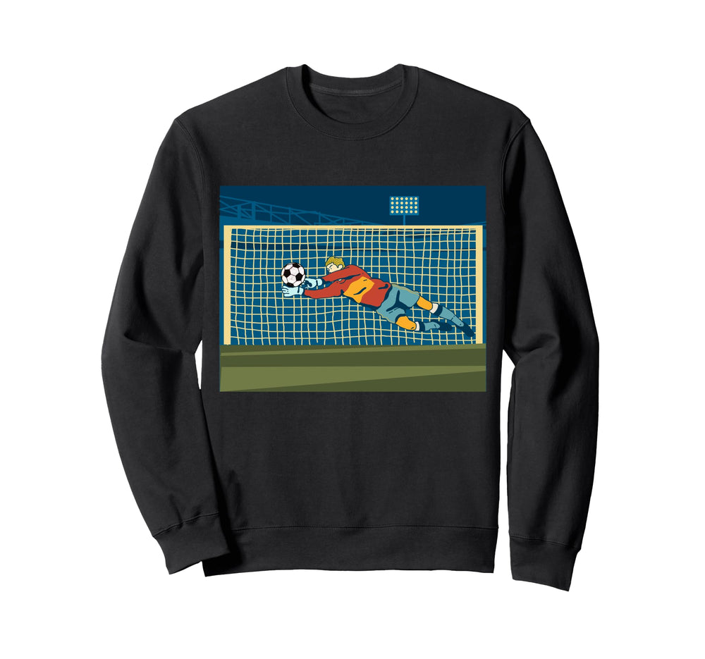 Goalkeeper Soccer Player Ball Sweatshirt - Trendy Graphic Men Women