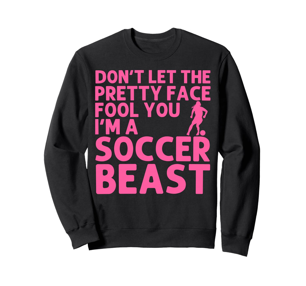 Soccer Art Teen Goalie Soccer Sweatshirt - Custom Art Print for Adults