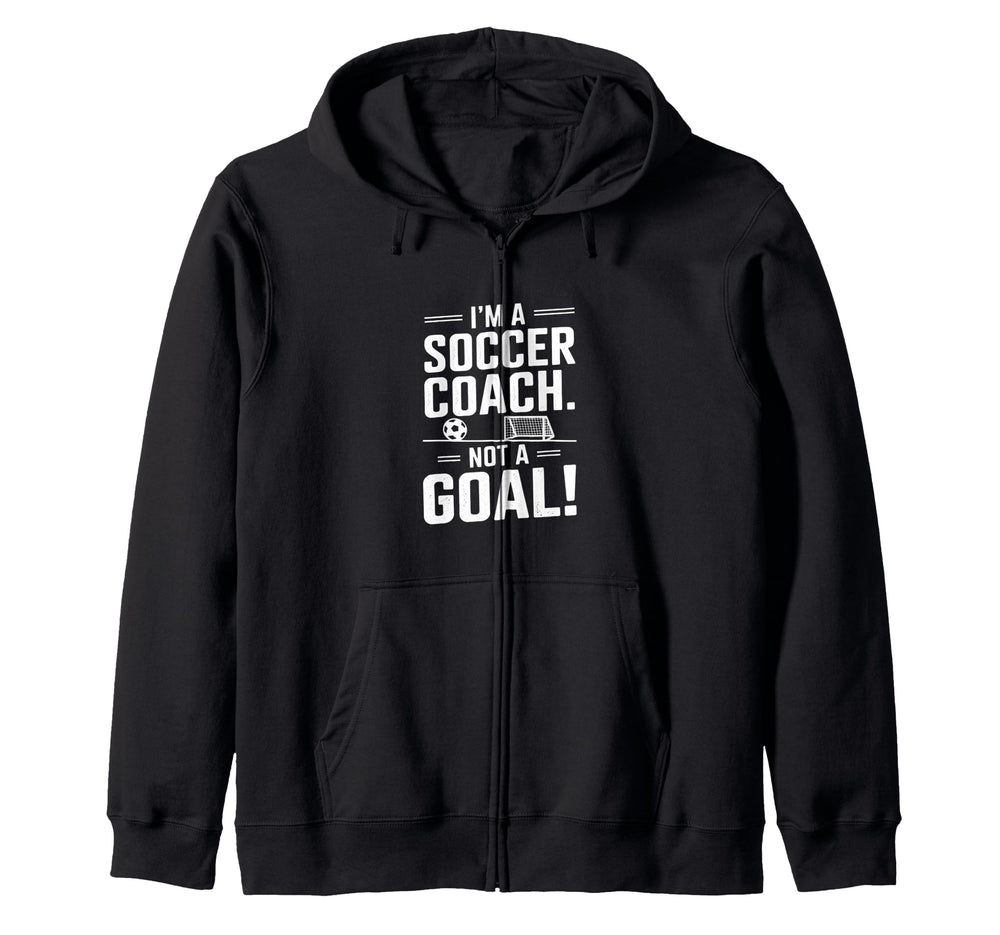Funny Soccer Coach Designs Hoodie - Aesthetic Graphic Unisex