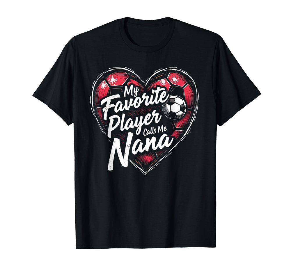 Proud Soccer Nana Funny Grandma T-Shirt - Minimalist Print for Adults