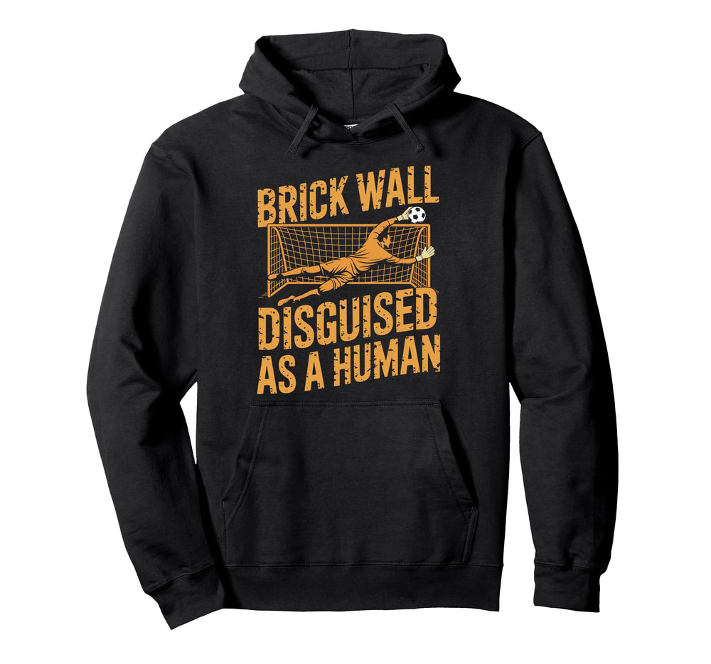 Coach Soccer Player Brick Wall Disguised Hoodie - Graphic Print Men Women