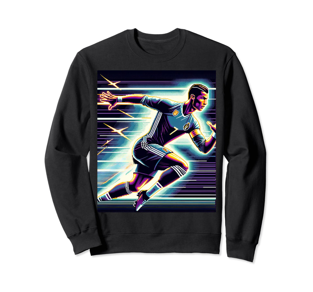 Football Star Gaming Arcade Soccer Sweatshirt - Unique Graphic Men Women