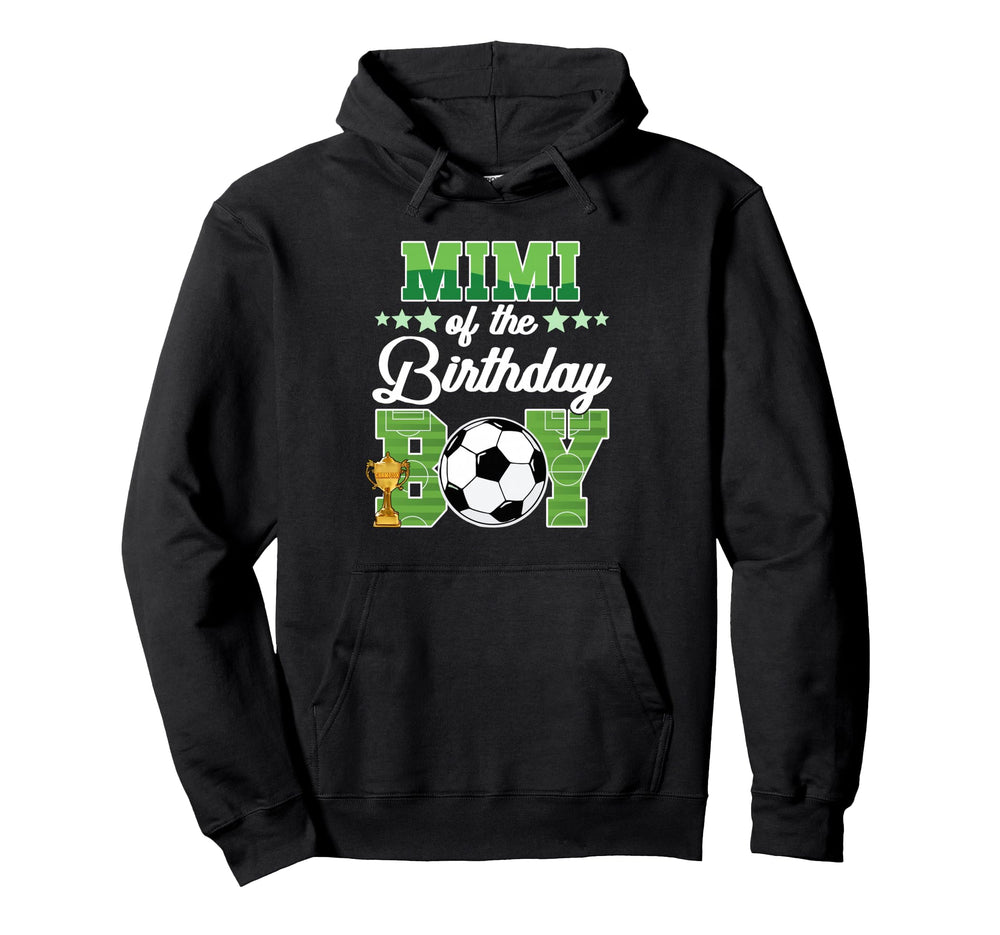 Soccer Mimi Birthday Party Soccer Hoodie - Aesthetic Graphic for Adults