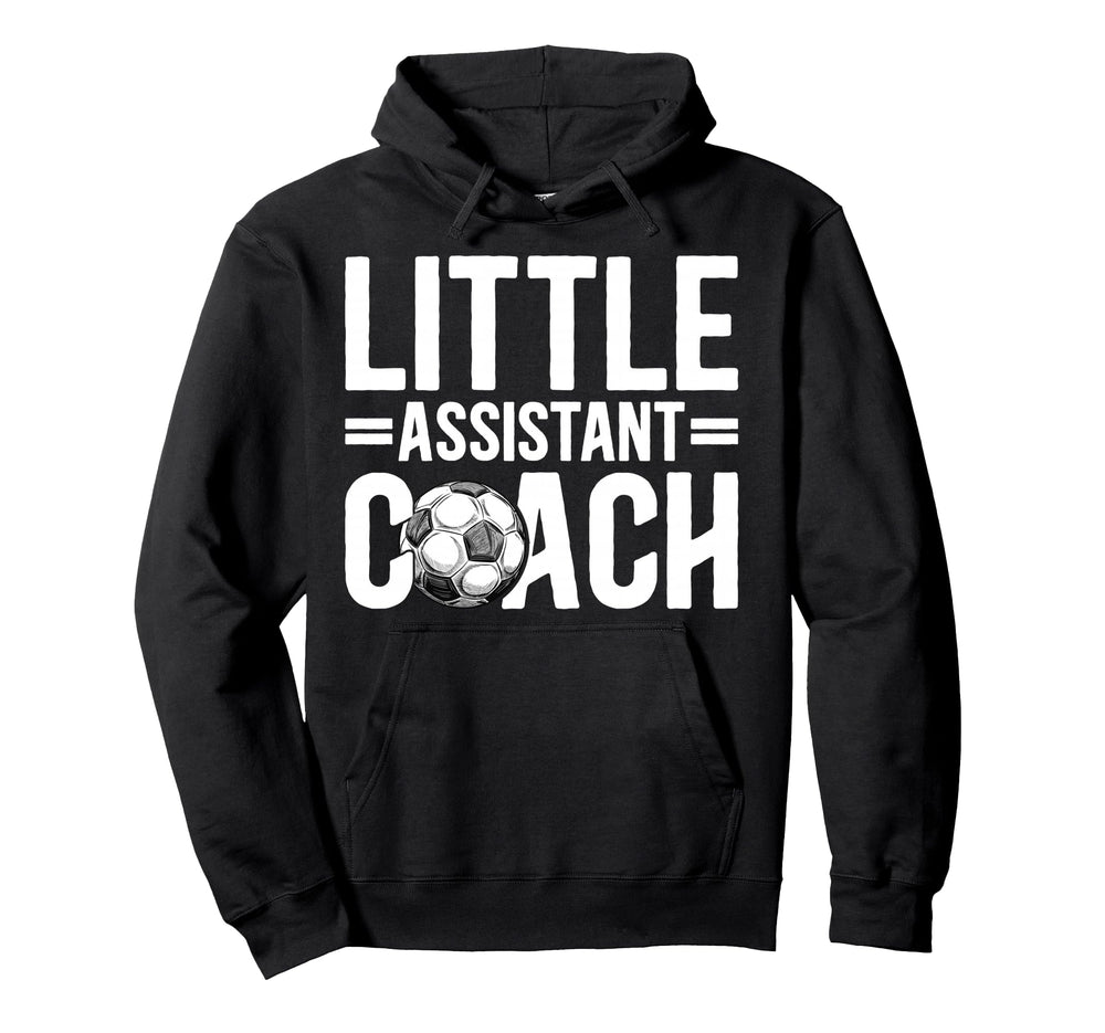 Little Assistant Coach Soccer Assistant Hoodie - Graphic Print for Adults